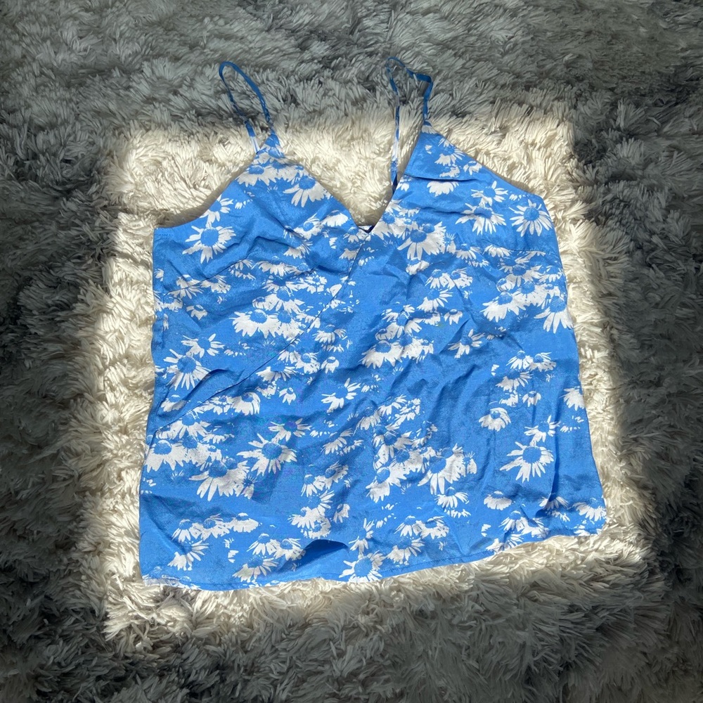 Stockholm Atelier & Other Stories Blue and White Floral Camisole Size 4